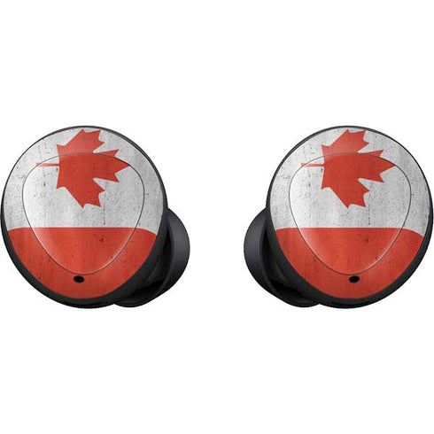 Canada Flag Distressed Galaxy Buds Skin